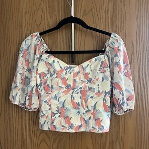 Abercrombie puff sleeve top